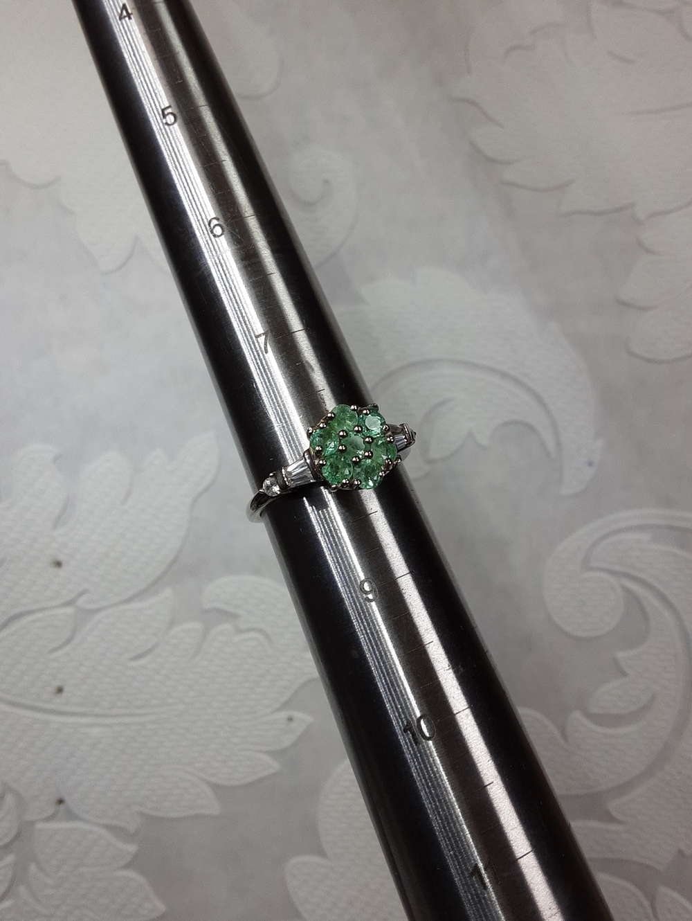 925 emerald ring. - Picture 6 of 6